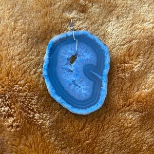 Dyed, Agate, Cut Geode, Pendant